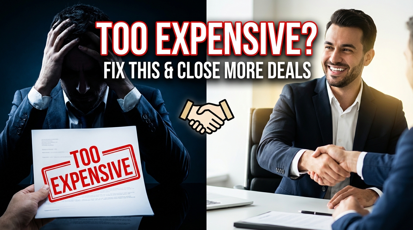 how to handle too expensive objection in high ticket sales and improve conversion rate without lowering price